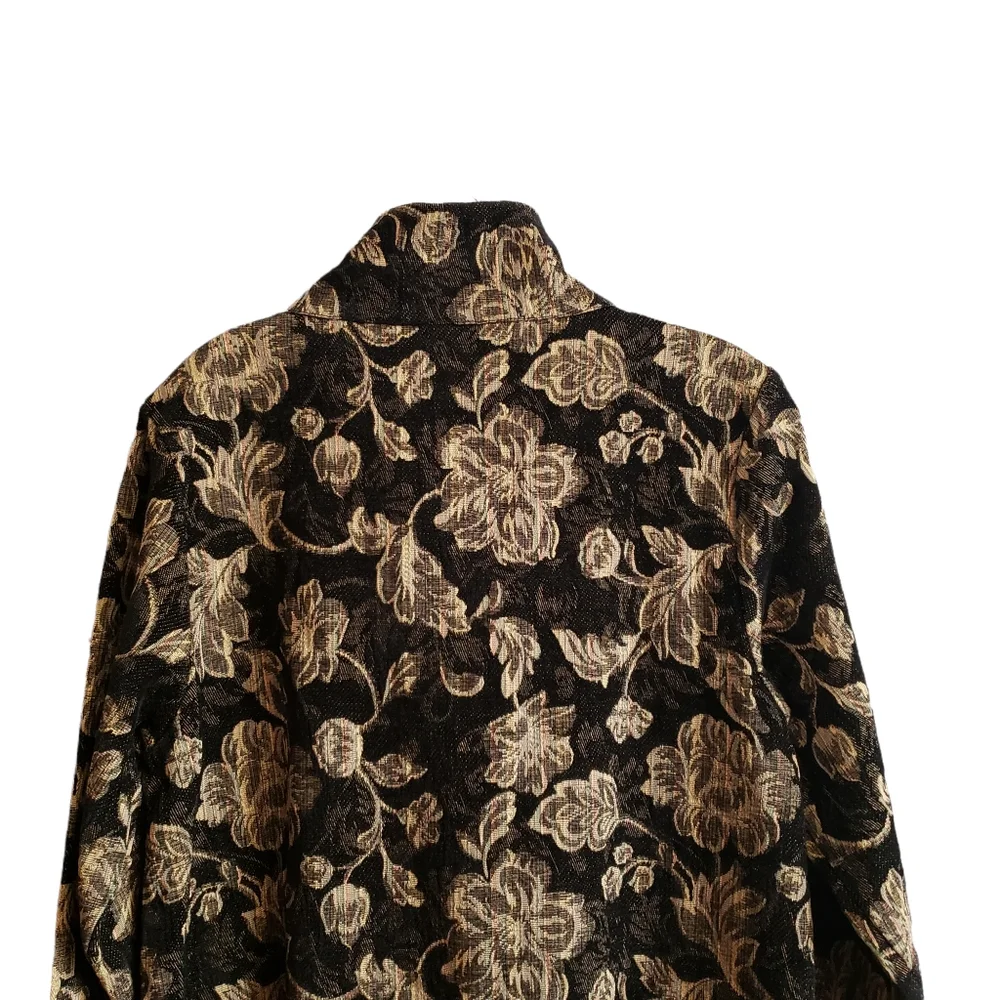 Vintage HabitaT clothes to live in Tapestry Woven Jacquard Coat/Long Blazer - Picture 12 of 16